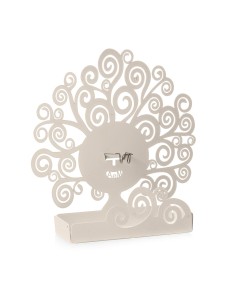 Arti & Mestieri - Porta zampirone di design Albero della Vita da tavolo-19x5x18H-avorio