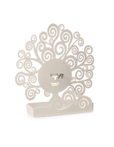 Arti & Mestieri - Porta zampirone di design Albero della Vita da tavolo-19x5x18H-avorio