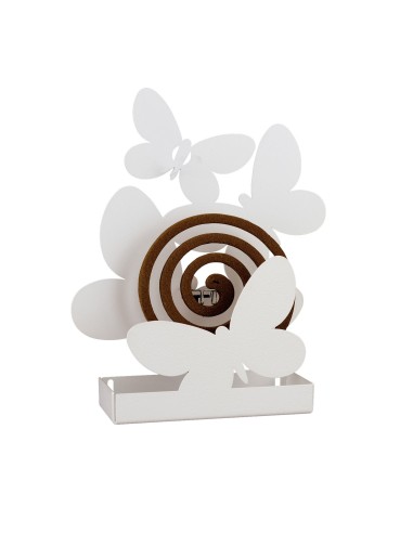 Arti & Mestieri - Porta Zampirone Farfalle da tavolo-bianco marmo 18 x 5 x 18H cm