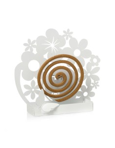 Arti & Mestieri - Porta zampironi da tavolo Primavera-bianco marmo cm 18x5x18H 2