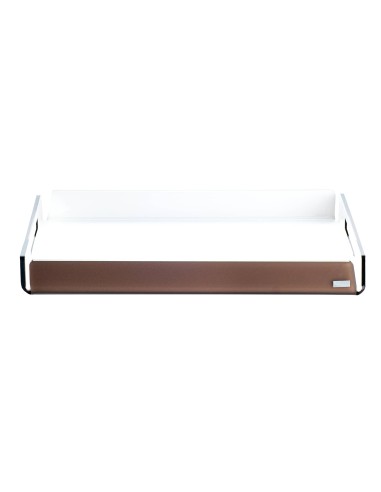 Vesta Home - Vassoio Piccolo Like Water·marrone Monosatinato·32 X 22 X 3,5 H Th. 5 Mm
