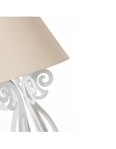 Arti & Mestieri - Lampada da terra moderna di design Circeo bianco marmo/sabbia  Ø 60 x 180 cm di altezza 2