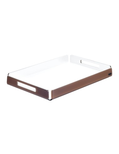 Vesta Home - Vassoio Piccolo Like Water·marrone Monosatinato·32 X 22 X 3,5 H Th. 5 Mm
