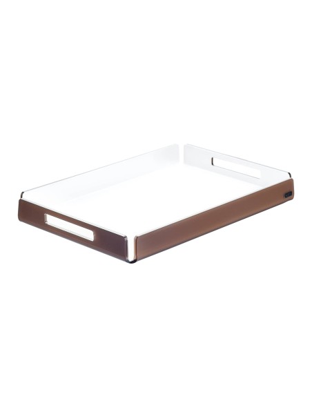 Vesta Home - Vassoio Piccolo Like Water·marrone Monosatinato·32 X 22 X 3,5 H Th. 5 Mm