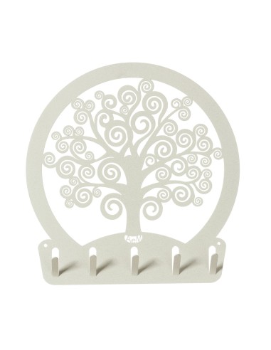 Arti & Mestieri - Portachiavi moderno da parete Albero della vita avorio Diametro 25 cm