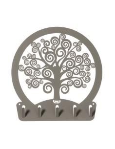 Arti & Mestieri - Portachiavi moderno da parete Albero della vita- fango Ø 25 cm 2
