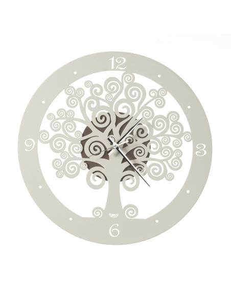 Arti & Mestieri - Orologio da parete particolare Albero della Vita piccolo-bronzo/avorio Diametro 44 cm