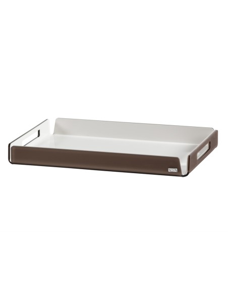 Vesta Home - Vassoio Piccolo Like Water·marrone Monosatinato·32 X 22 X 3,5 H Th. 5 Mm