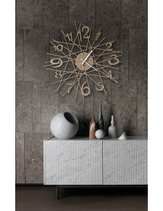 Arti & Mestieri - Orologio di design da parete Zig Zag- nero Ø 70 cm 2