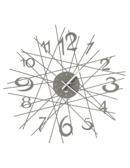 Arti & Mestieri - Orologio di design da parete Zig Zag fango Ø 70 cm