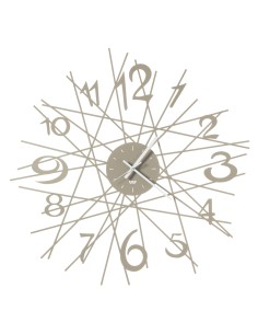 Arti & Mestieri - Orologio di design da parete Zig Zag beige Ø 70 cm