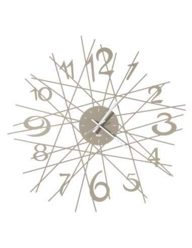 Arti & Mestieri - Orologio di design da parete Zig Zag beige Ø 70 cm