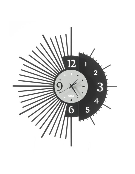 Arti & Mestieri - Orologio da parete di design Miro- nero/bianco marmo 52 x 59 cm di altezza