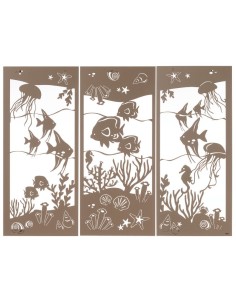 Arti & Mestieri - Pannello con fondale marino Nettuno Beige 130x90h