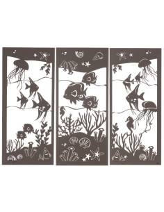 Arti & Mestieri - Pannello con fondale marino Nettuno Fango 130x90h