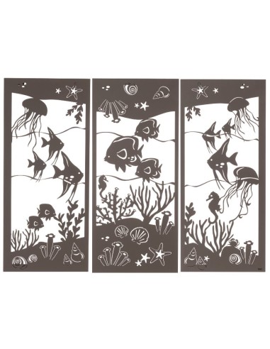 Arti & Mestieri - Pannello con fondale marino Nettuno Fango 130x90h