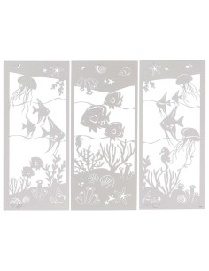 Arti & Mestieri - Pannello con fondale marino Nettuno Bianco Marmo 130x90h