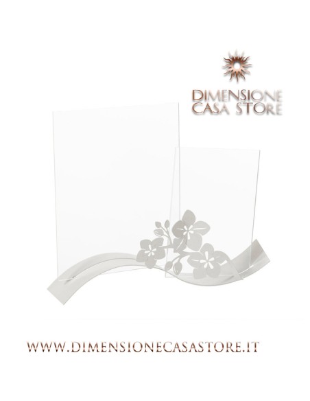Arti & Mestieri - Portafoto di design Fior di Loto Ondina-avorio 35 x 20 cm di altezza (15 x 20 + 20 x 25 formato foto)