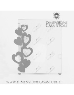 Arti & Mestieri - Portafoto di design "Cuori" grande-21 x-bianco 25 cm di altezza (20 x 25 formato foto) 2