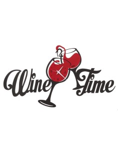 Arti & Mestieri - Orologio da parete particolare Wine Time-67 x-nero/ rosso 35 cm di altezza