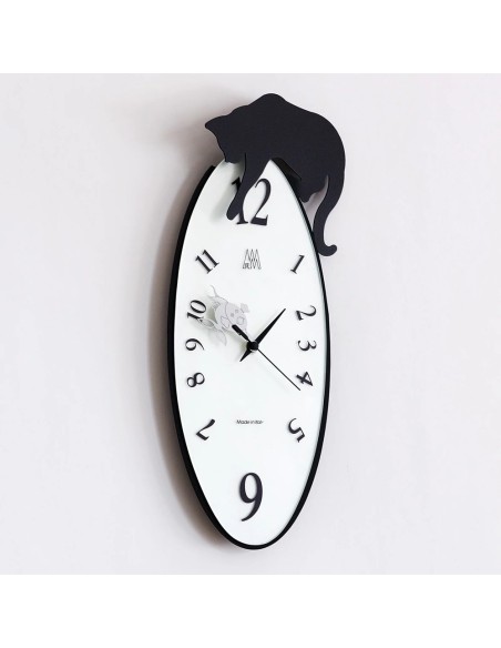 Arti & Mestieri - Orologio da parete particolare Tommy-17 x-nero 41 cm di altezza