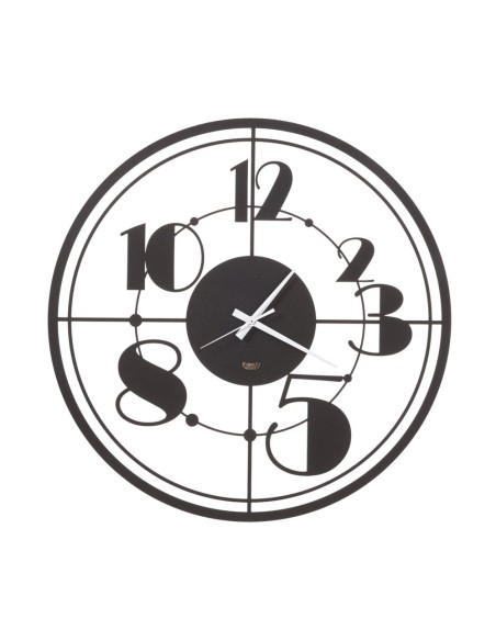 Arti & Mestieri - Orologio da parete Teo nero Ø 50 cm