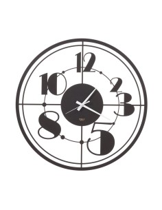 Arti & Mestieri - Orologio da parete Teo nero Ø 50 cm
