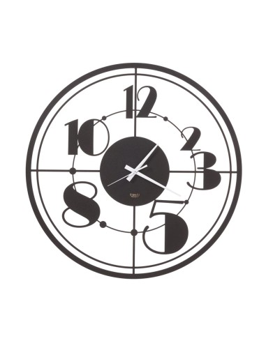 Arti & Mestieri - Orologio da parete Teo nero Ø 50 cm