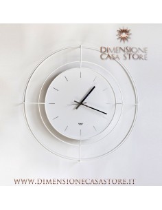 Arti & Mestieri - Orologio da parete contemporaneo Nudo piccolo bianco-59 cm di diametro