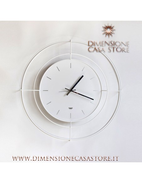 Arti & Mestieri - Orologio da parete contemporaneo Nudo piccolo bianco-59 cm di diametro
