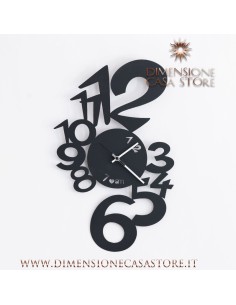 Arti & Mestieri - Orologio da parete di design Lupin nero cm 30x48h 2