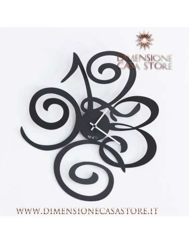 Arti & Mestieri - Orologio da parete Love Filomena nero cm 40x45h