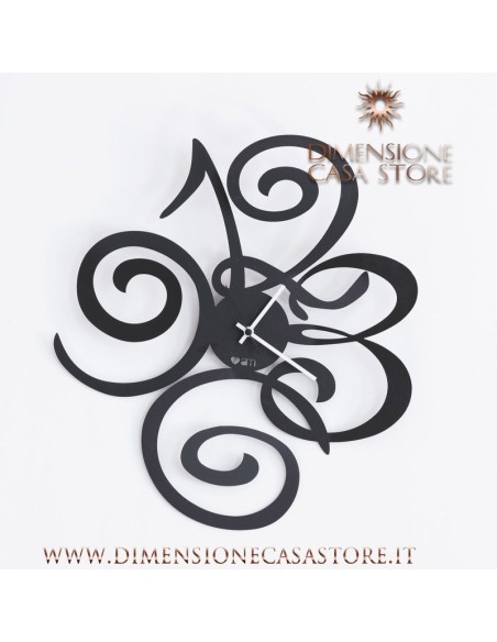 Arti & Mestieri - Orologio da parete Love Filomena nero cm 40x45h