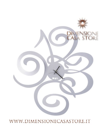 Arti & Mestieri - Orologio da parete Love Filomena alluminio -40 x 45 m di altezza