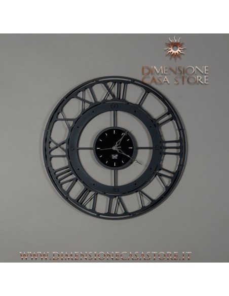 Arti & Mestieri - Orologio di design da parete Koros 71 nero-Diametro 70 cm