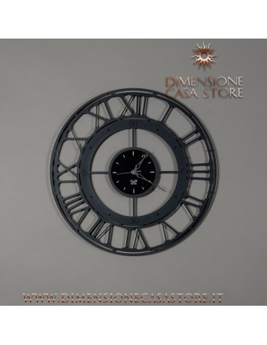 Arti & Mestieri - Orologio di design da parete Koros 71 nero-Diametro 70 cm