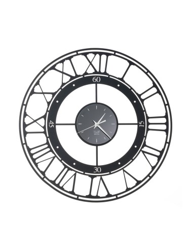 Arti & Mestieri - Orologio di design da parete Koros nero Ø 50 cm