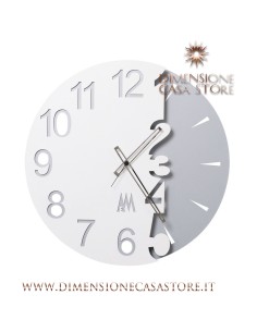 Arti & Mestieri - Orologio da parete moderno Full Moon bianco-Ø 50 cm 2