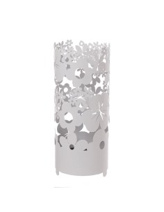 Arti & Mestieri - Porta ombrelli con fiori Daisy Bianco Marmo Ø23x55h 2