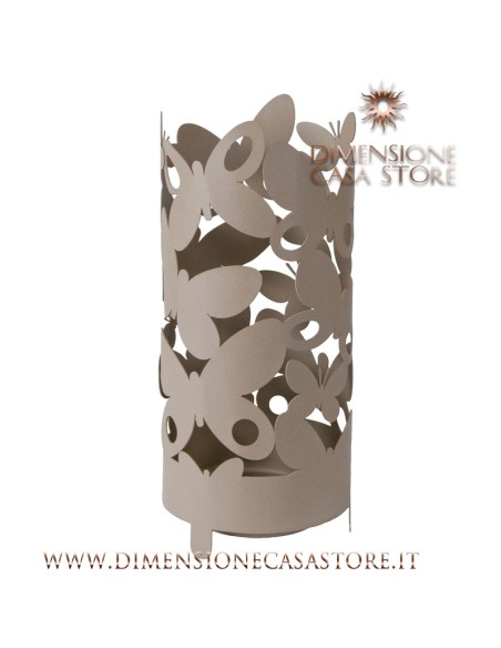 Arti & Mestieri - Portaombrelli di design Butterfly-beige Ø 23 x 55 cm di altezza