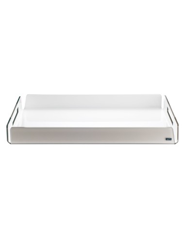 Vesta Home - Vassoio Grande Like Water·tortora Monosatinato·45 X 31 X 5 H Th. 5 Mm