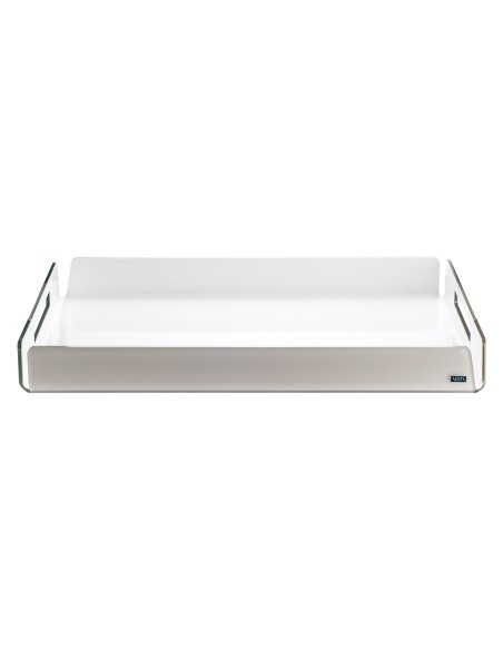 Vesta Home - Vassoio Grande Like Water·tortora Monosatinato·45 X 31 X 5 H Th. 5 Mm