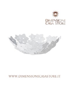 Arti & Mestieri - Centro tavola di design floreale Fior di Loto piccolo-bianco marmo Ø28x11H
