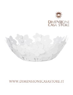 Arti & Mestieri - Centro tavola di design floreale grande-bianco marmo Ø40x15H 2