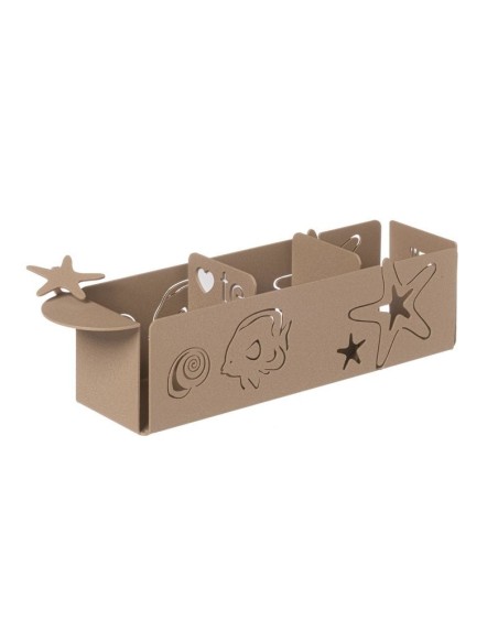 Arti & Mestieri - Porta bustine di tè con stelle marine Nettuno Beige 25x6px6h