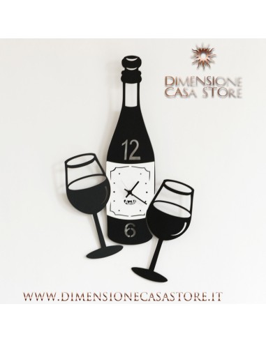Arti & Mestieri - Orologio da parete Cin Cin-30 x-nero 55 cm di altezza
