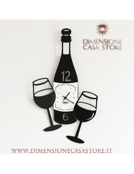 Arti & Mestieri - Orologio da parete Cin Cin-30 x-nero 55 cm di altezza