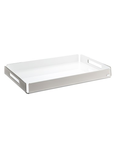 Vesta Home - Vassoio Grande Like Water·tortora Monosatinato·45 X 31 X 5 H Th. 5 Mm