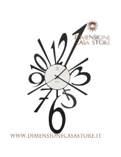 Arti & Mestieri - Orologio da parete di design Big Bang piccolo-31 x-nero 55 cm di altezza