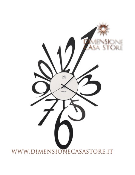 Arti & Mestieri - Orologio da parete di design Big Bang piccolo-31 x-nero 55 cm di altezza